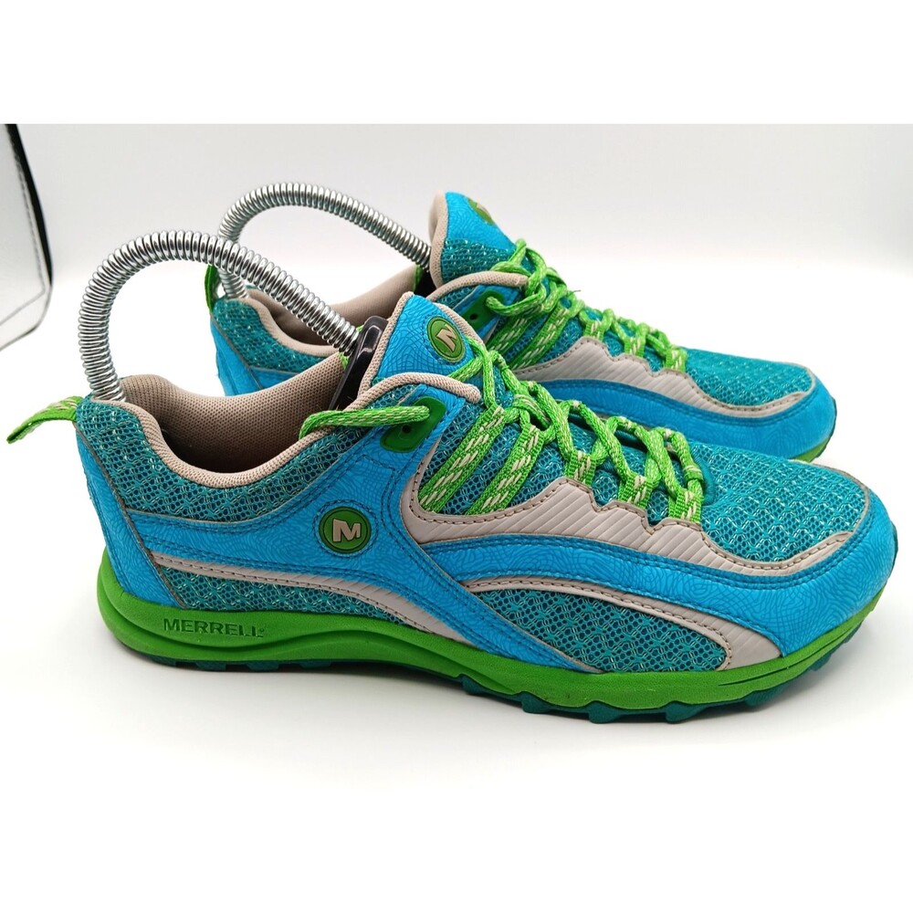 Merrell Medusa Shoes Sneakers Wn 7 Blue Green Outdoors Athletic Hiking J130929C